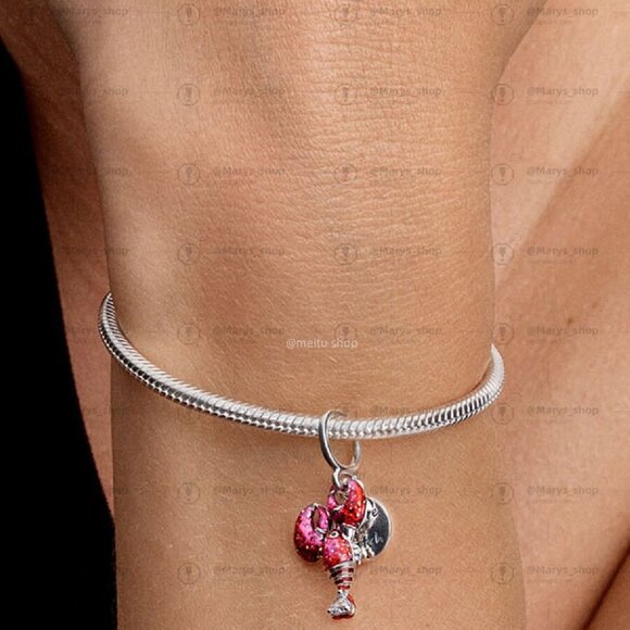 Pandora Lobster Dangle Charm - Picture 2 of 2
